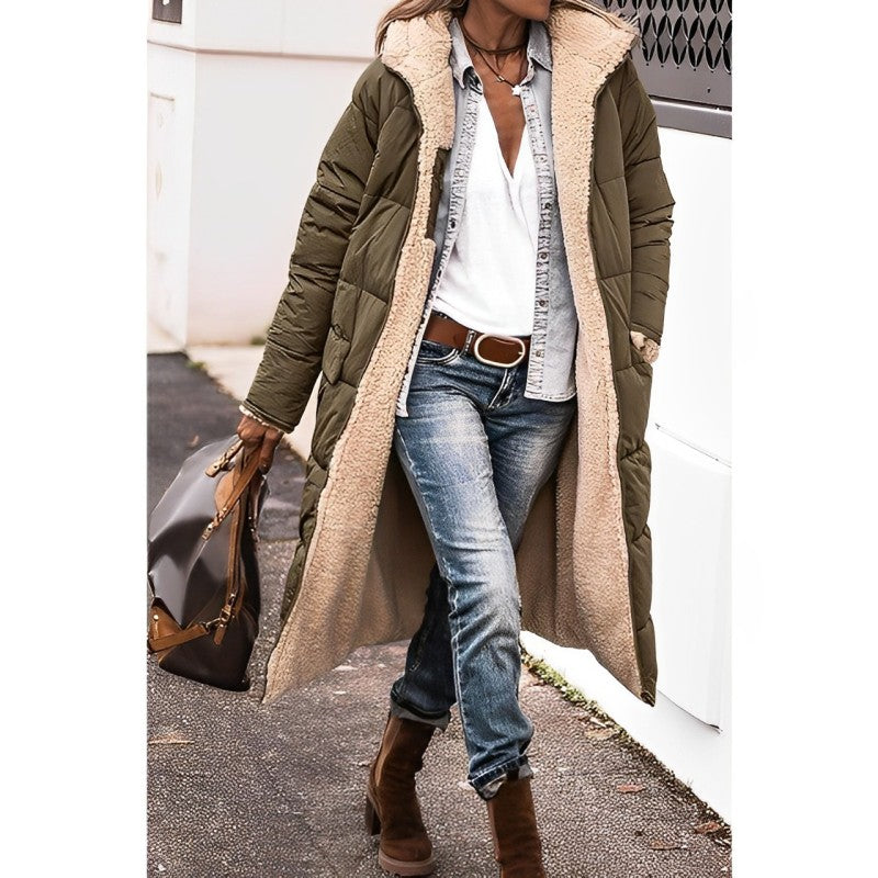 Dames Lange Winterjas met Teddyvoering | Bernice