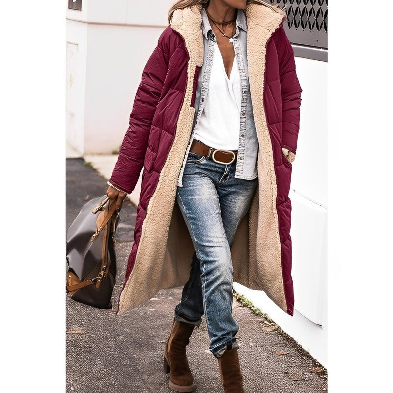 Dames Lange Winterjas met Teddyvoering | Bernice