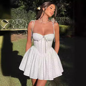 Yoji | Dames Y2K Romantische Corset Mini Jurk
