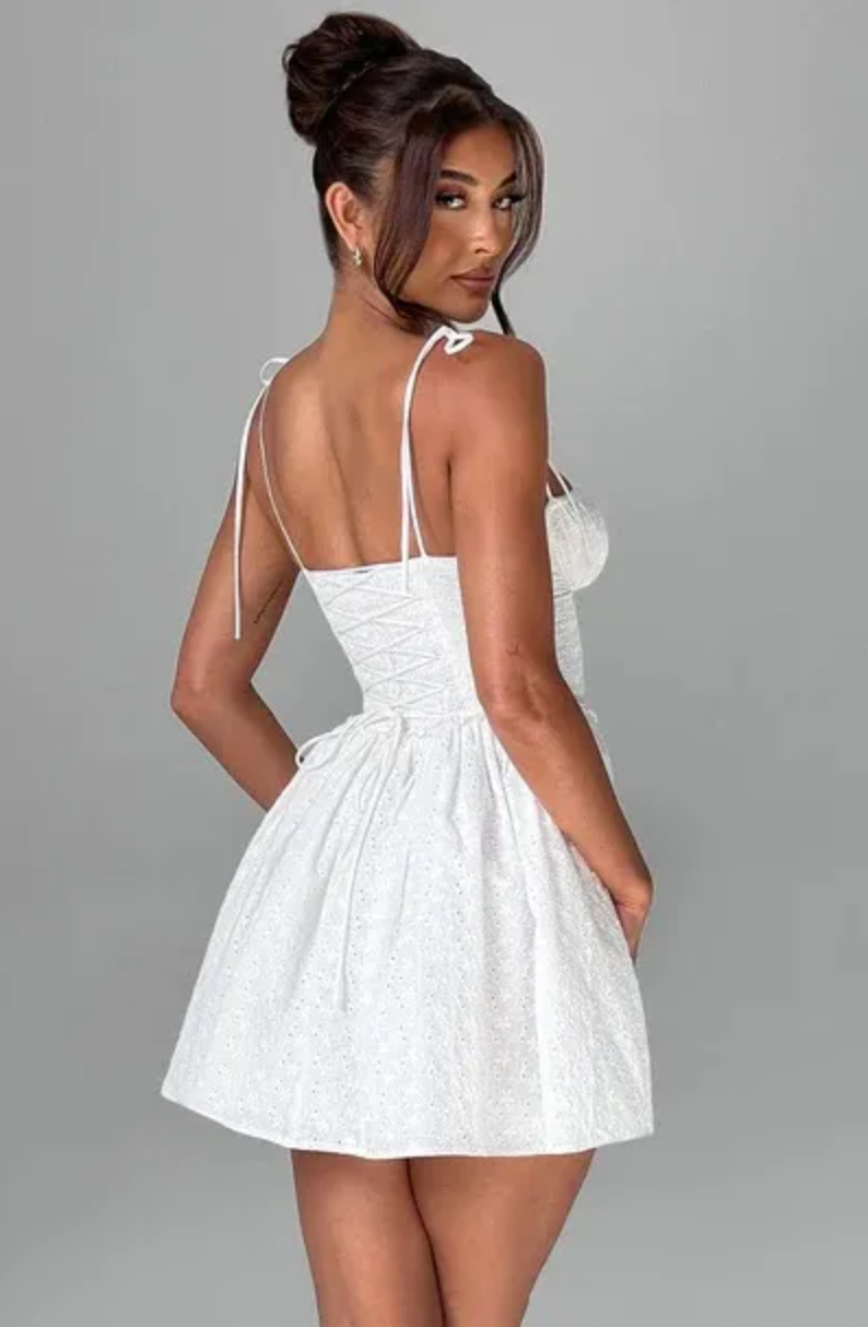 Yoji | Dames Y2K Romantische Corset Mini Jurk