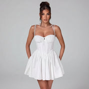 Yoji | Dames Y2K Romantische Corset Mini Jurk