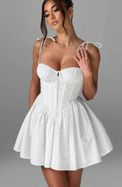 Yoji | Dames Y2K Romantische Corset Mini Jurk