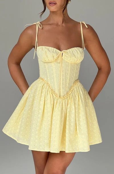 Yoji | Dames Y2K Romantische Corset Mini Jurk