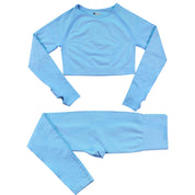 Dames Naadloze Yoga Sportset met Legging en Top | Damaris