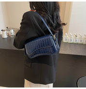 Dames Elegante Handtas met Krokodillenstructuur en Golvend Design | Laroisa