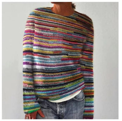 Dames Trui met Multi Kleuren Nordic Motief | Ragna