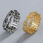 Dames Trendy Stijlvolle Verstelbare Gevlochten Schakelring | Lanora