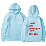 Dames Trendy Hoodie met Self Love Text Print | Soldana