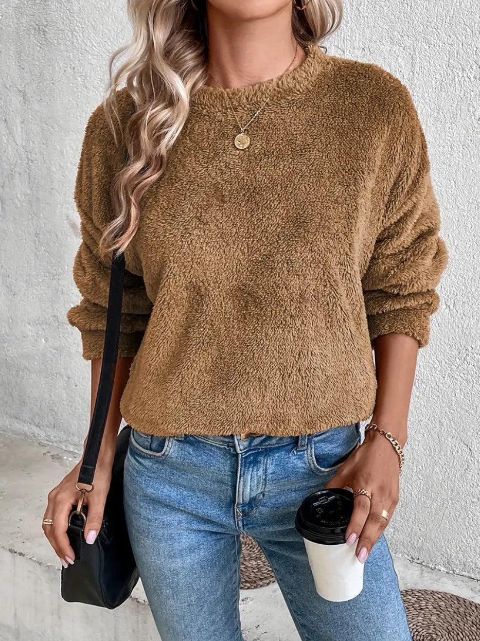 Dames Trendy Stijlvolle Zachte Fleece Trui | Shakira