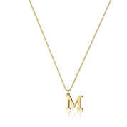 Dames Stijlvolle Trendy Vergulde Gouden Initialen Ketting met Letter | Lanette