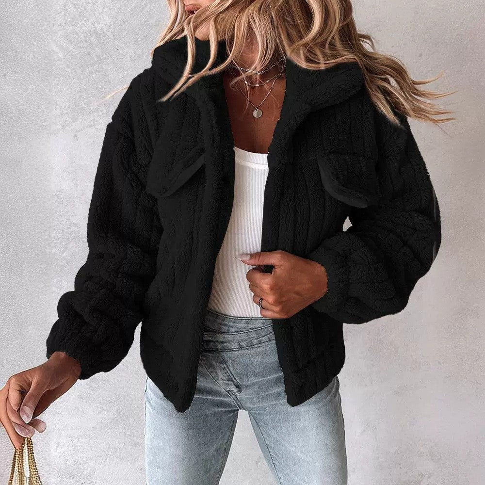 Dames Warme Teddy Jas | Bora