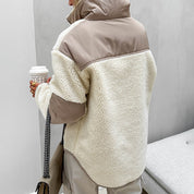 Dames Comfortabele Zachte Fleece Trui met Halve Rits | Raisha