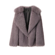 Dames Trendy Volume Stijlvolle Faux Fur Jas met Grote Kraag | Balthy