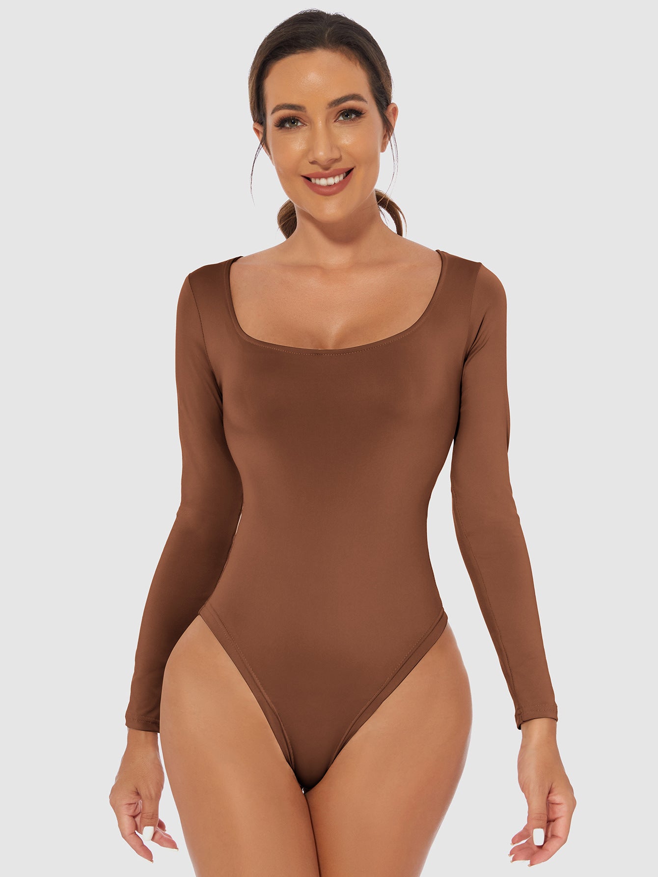 Dames Comfortabele Corrigerende Bodysuit met Lange Mouwen | Moana
