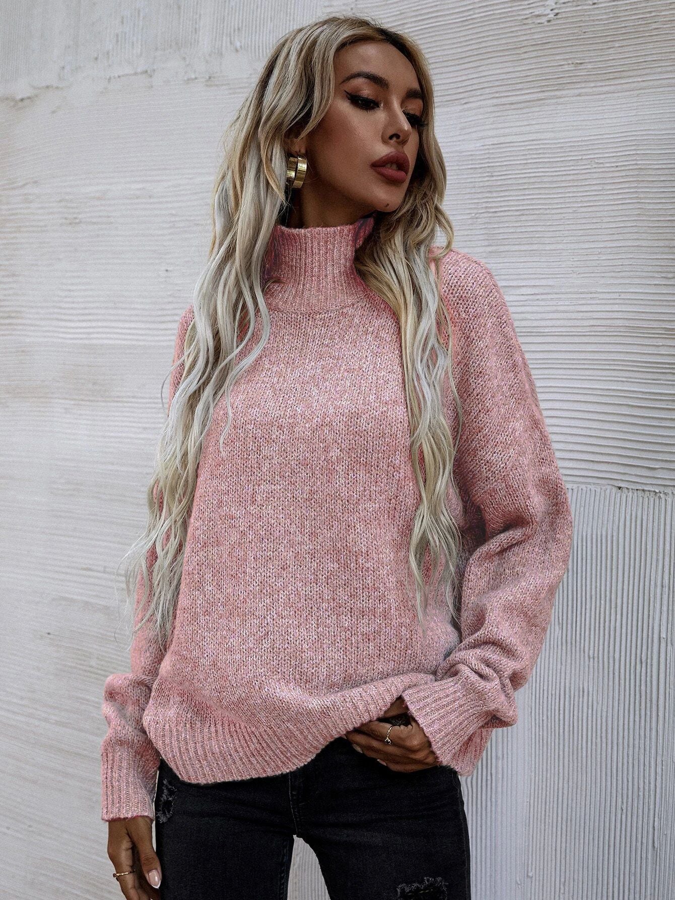 Dames Elegante Trendy Basic Gebreide Col Trui | Raeliah