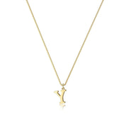 Dames Stijlvolle Trendy Vergulde Gouden Initialen Ketting met Letter | Lanette