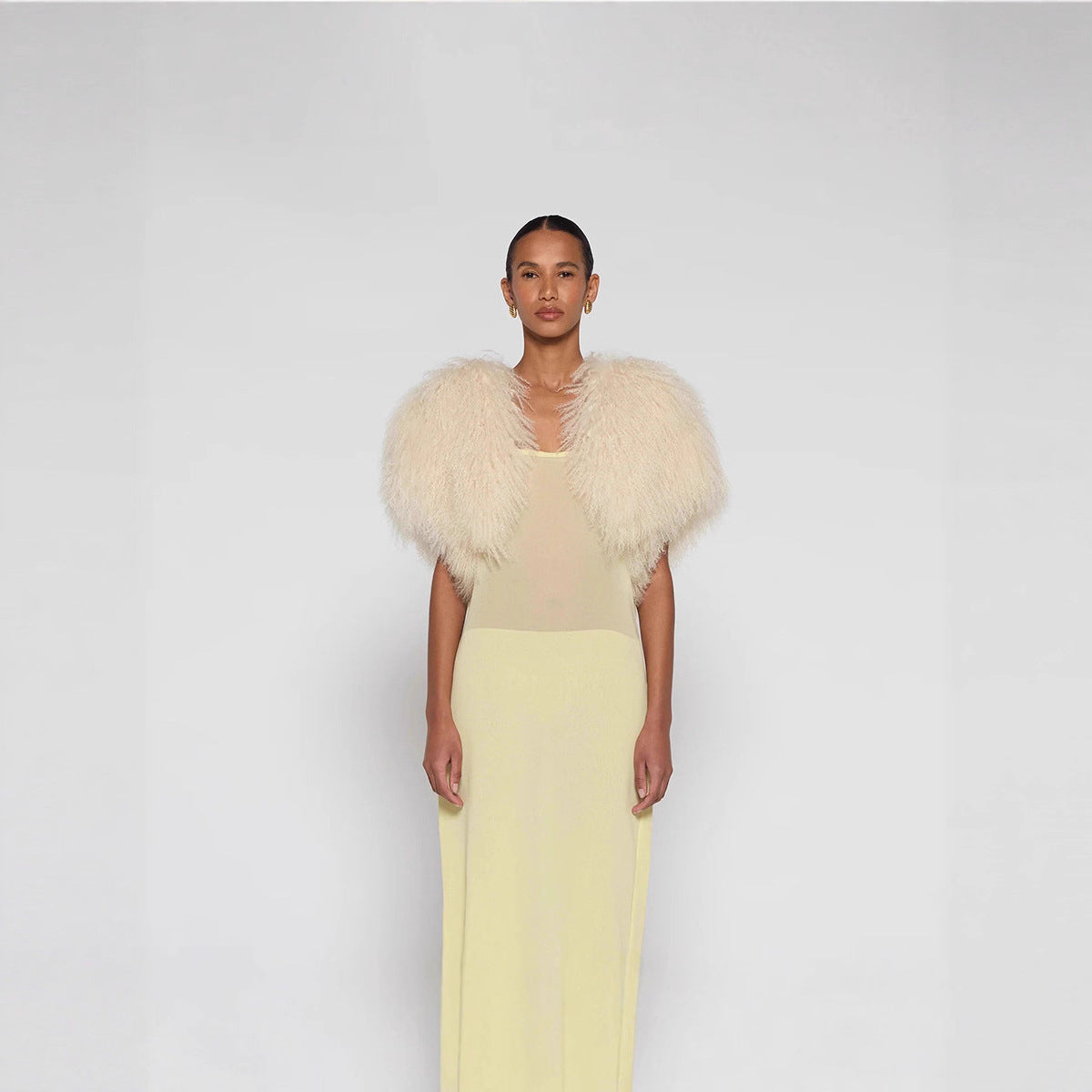 Dames Elegante Trendy Faux Fur Bolero | Liza