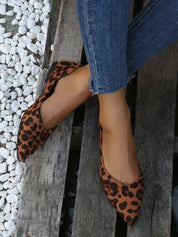 Dames Elegante Trendy Panterprint Flats Ballerina's | Endolisa