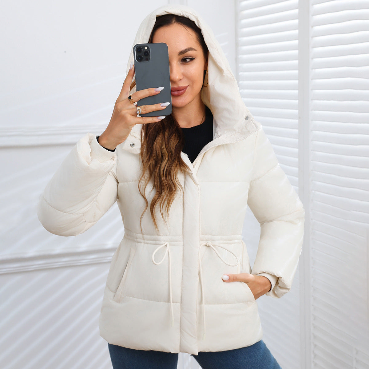Dames Elegante Gewatteerde Puffer Jas | Blaise
