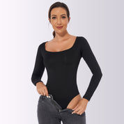 Dames Comfortabele Corrigerende Bodysuit met Lange Mouwen | Moana