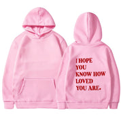 Dames Trendy Hoodie met Self Love Text Print | Soldana