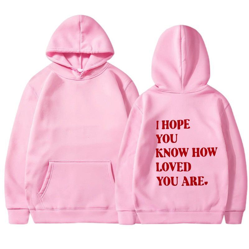 Dames Trendy Hoodie met Self Love Text Print | Soldana