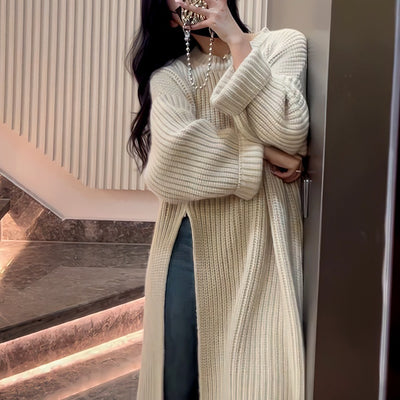 Dames Elegante Stijlvolle Gebreide Lange Jurk | Neni