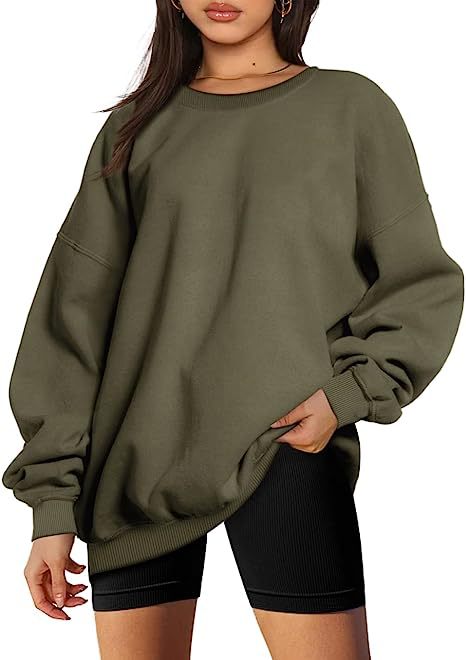 Dames Stijlvolle Basic Oversized Ronde Hals Trui | Sari
