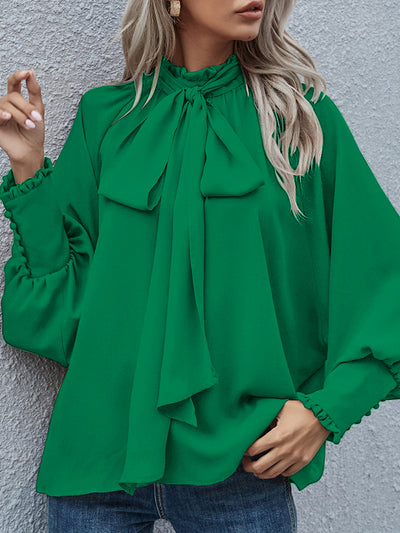 Dames Stijlvolle Chique Blouse met Strikdetail | Halina