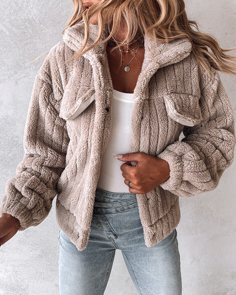 Dames Warme Teddy Jas | Bora