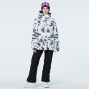 Dames Waterdichte Warme Trendy Ski Overall Set met Print | Vessa