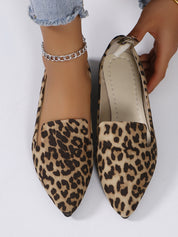 Dames Panterprint Ballerina’s met Puntige Neus - Trendy Loafers | Evaria