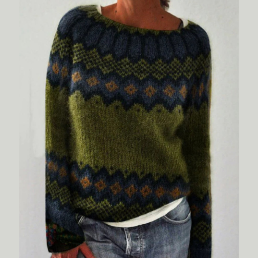 Dames Trui met Nordic Motief | Roana