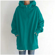 Dames Comfortabele Oversized Hoodie met Rits | Semmy