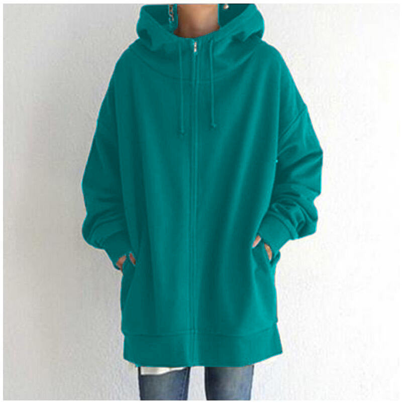 Dames Comfortabele Oversized Hoodie met Rits | Semmy