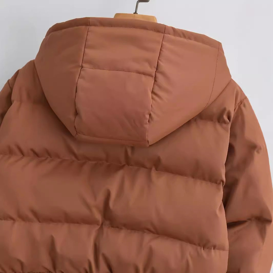 Vrouwen Korte Gewatteerde Puffer Jas met Capuchon | Beryl