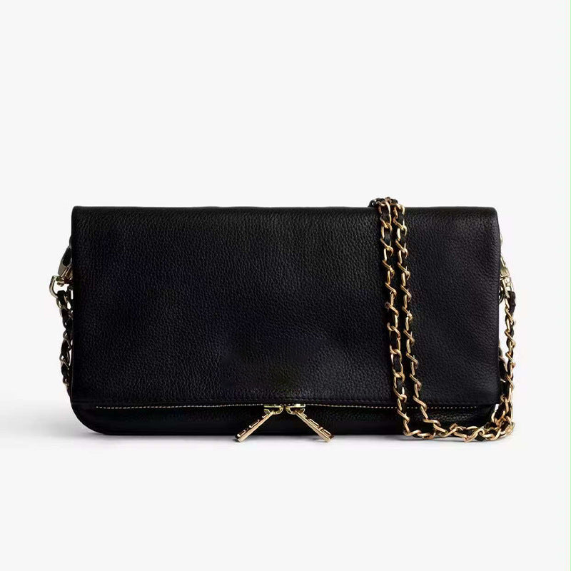 Dames Trendy Schoudertas met Ketting en Overslag | Lewy