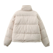 Dames Corduroy Puffer Jas | Belouise