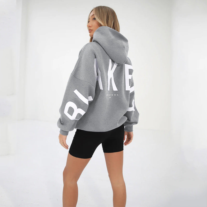 Dames Trendy Warme Hoodie met Capuchon en Statement Text Print | Savannah