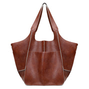 Dames Oversized Faux Leren Vintage Schoudertas | Lara