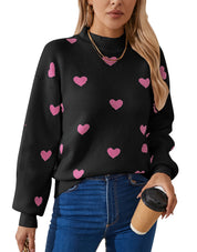 Dames Elegante Stijlvolle Zachte Hartjes Trui | Reggy