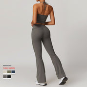 Dames Tweedelige Sneldrogend Naadloze Sportieve Yoga Set met Short en Top | Damila