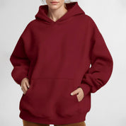 Dames Casual Oversized hoodie met Kangaroo Zakken | Sarona