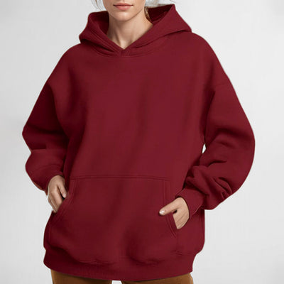 Dames Casual Oversized hoodie met Kangaroo Zakken | Sarona