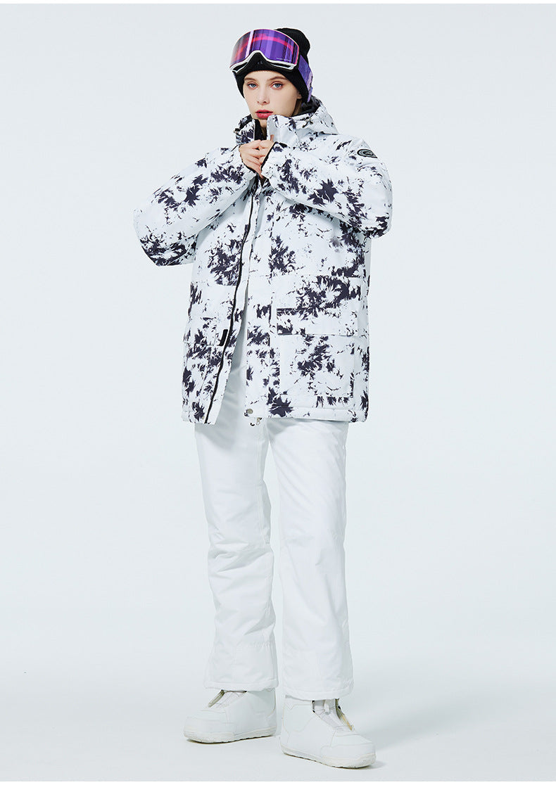 Dames Waterdichte Warme Trendy Ski Overall Set met Print | Vessa