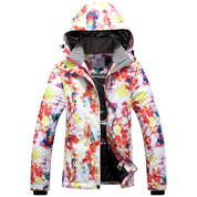 Dames Waterdichte Trendy Warme Ski Jas met Print | Vifada