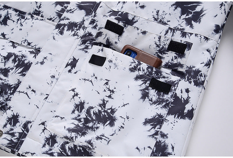 Dames Waterdichte Warme Trendy Ski Overall Set met Print | Vessa