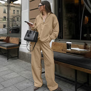 Dames Elegante Alledaagse Tweedelige Set met Broek en Top | Dounia