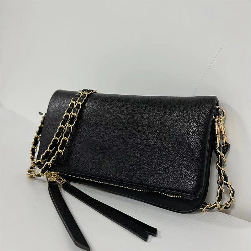 Dames Trendy Schoudertas met Ketting en Overslag | Lewy