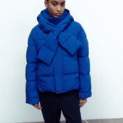 Dames Trendy Pufferjas met Sjaaldetail | Beth